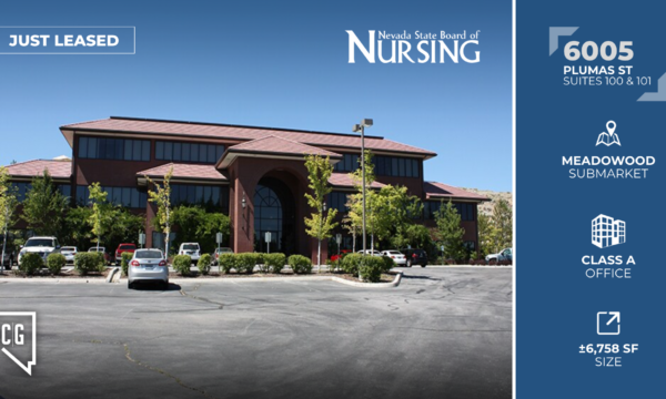 Nevada State Board of Nursing Leases 6,758 SF of Office in Meadowood